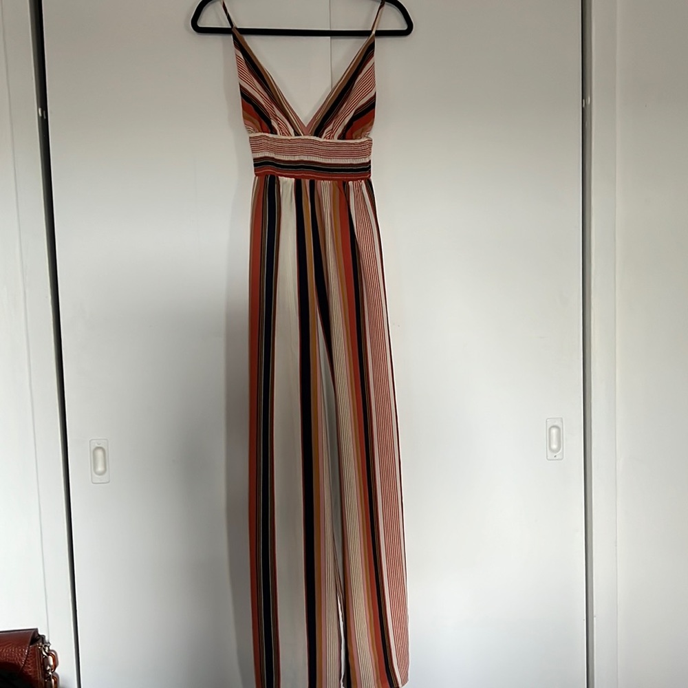 Forever 21 Striped Jumpsuit